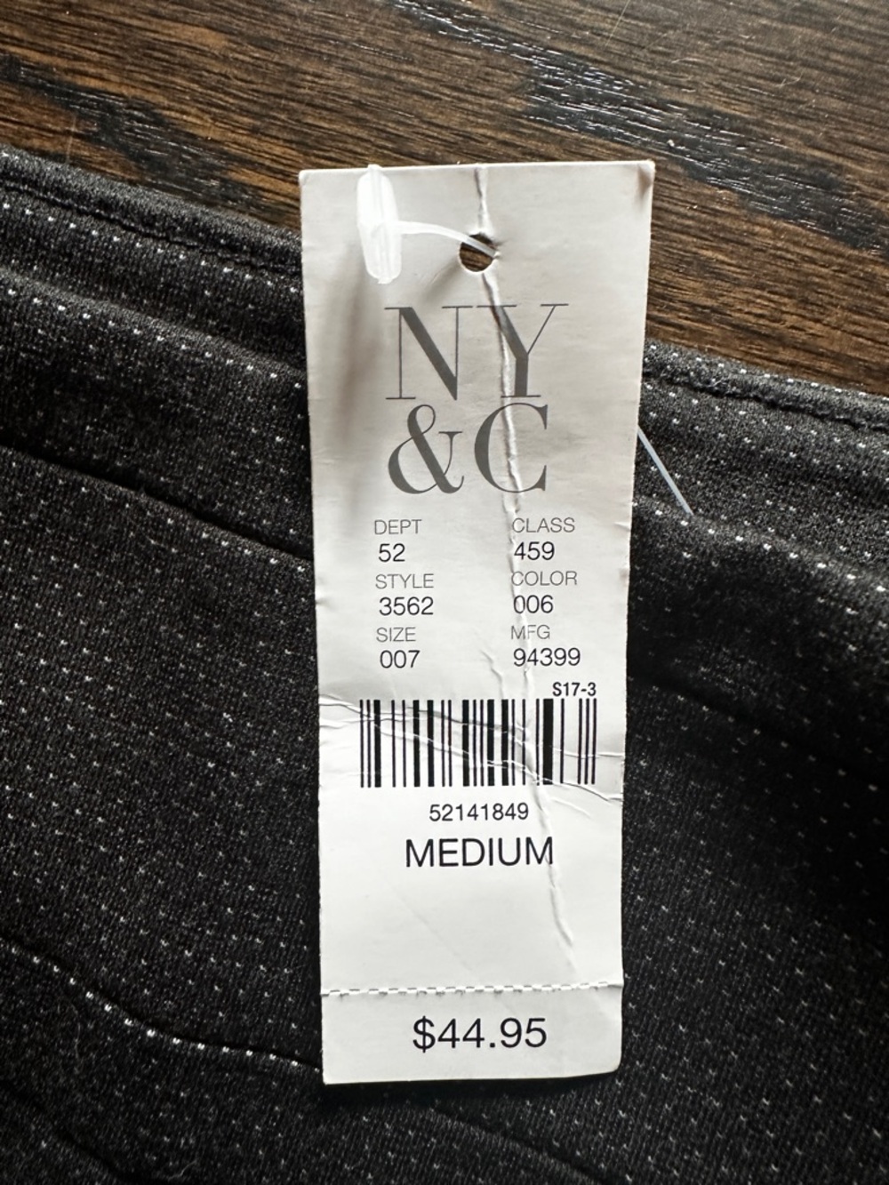 NY&C Black Bootcut Ponte Pants with Subtle Flare - Picture 2 of 4